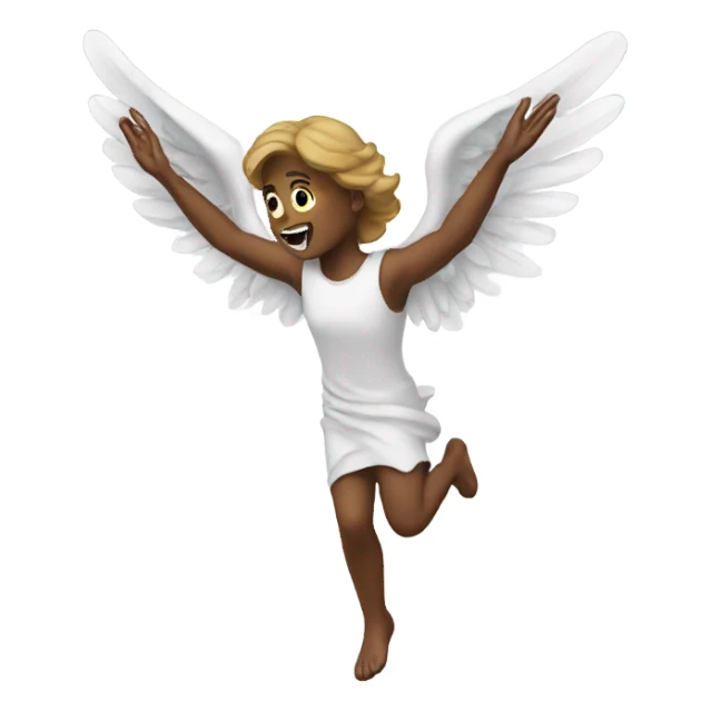 falling angel sticker