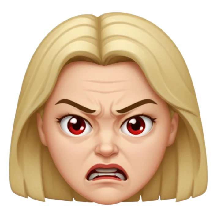 angry woman sticker