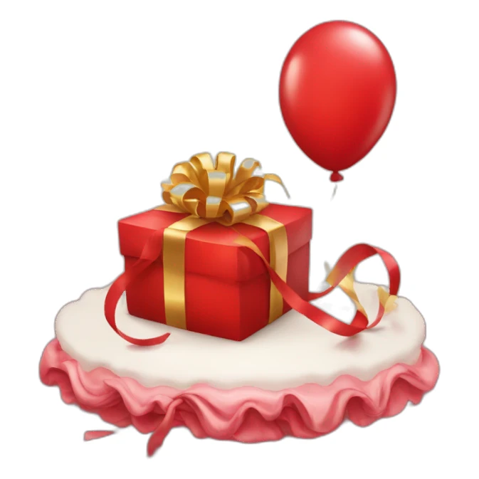 cadeau rouge anniversaire sticker