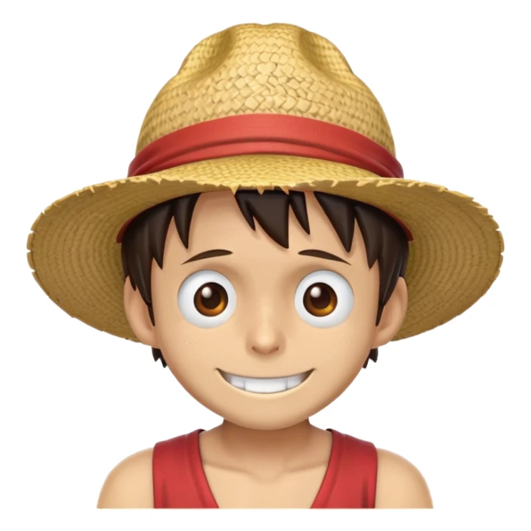 make one piece luffy character emoji sticker
