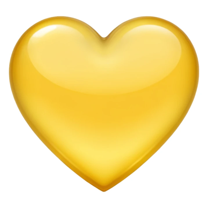 light yellow heart sticker