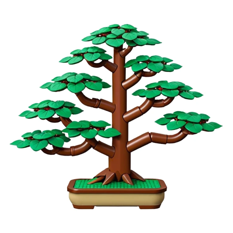 Large multi-tier Old vine standing Lego bonsai rack  sticker