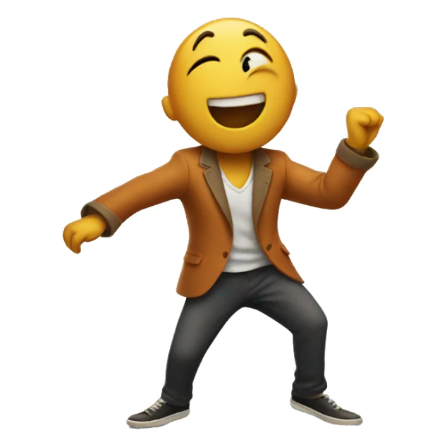 Sing character dancing sticker