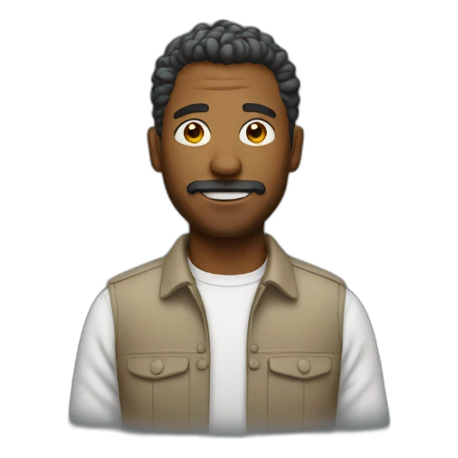 Creative man sticker