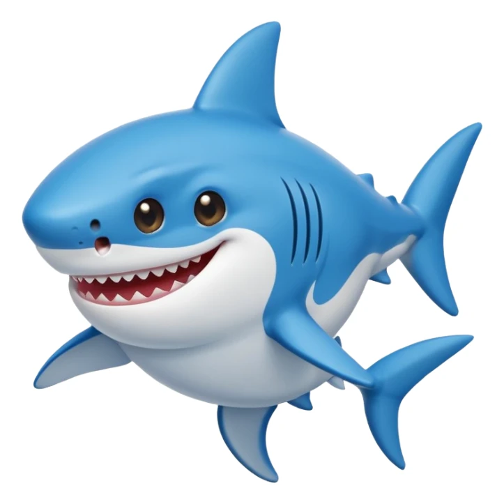black Baby Shark sticker