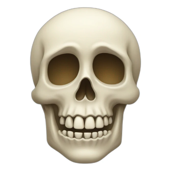 Tête de mort qui sourit sticker