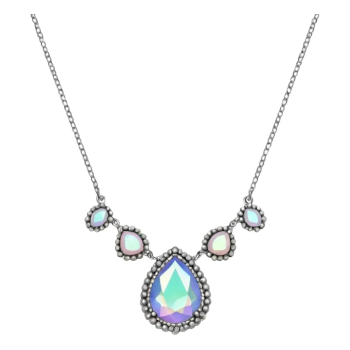 necklace made with small stones sticker