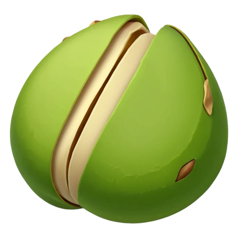 pistachio with shall sticker