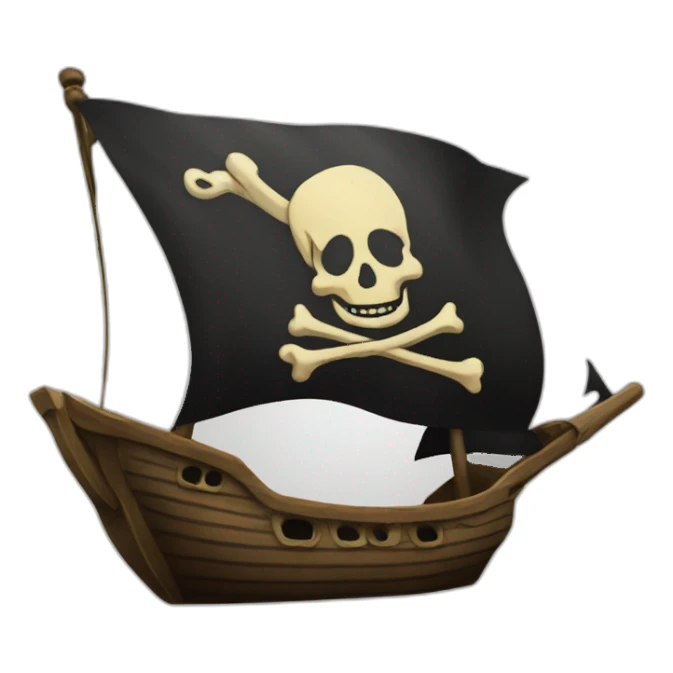 Pirate flag sticker