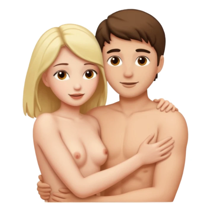 Sexy naked couple sticker