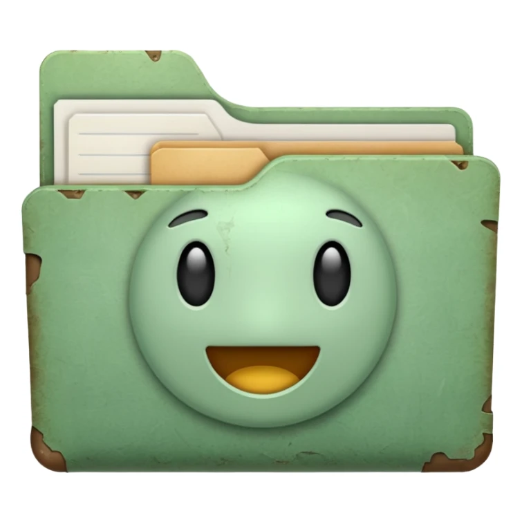 pale green archive 폴더 sticker