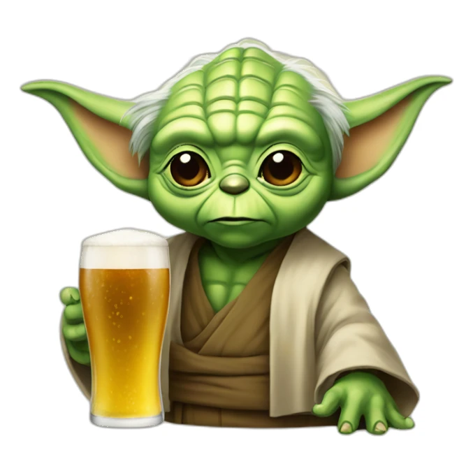 Yoda-drink-beer sticker