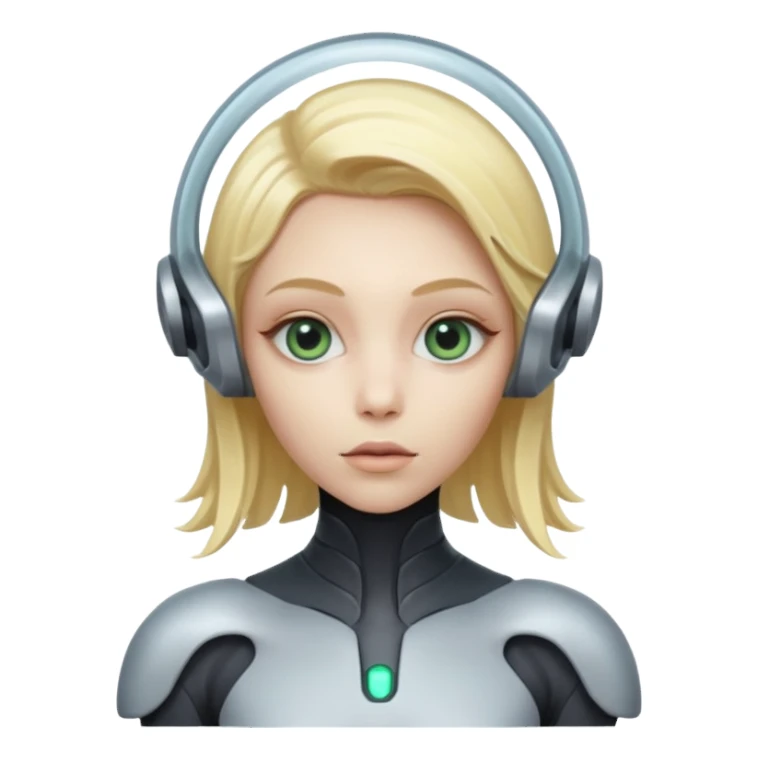 ALIEN WITH BLONDE HAIR sticker