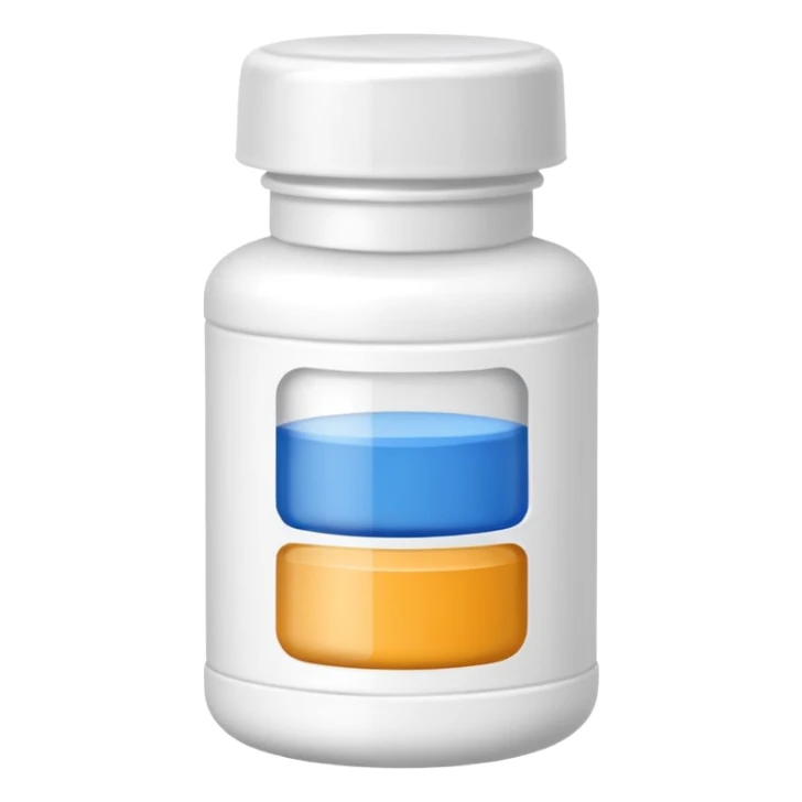 MEDICINE powder BOTTLE sticker