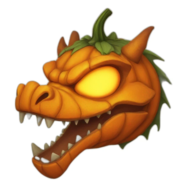 pumkin head dragon sticker
