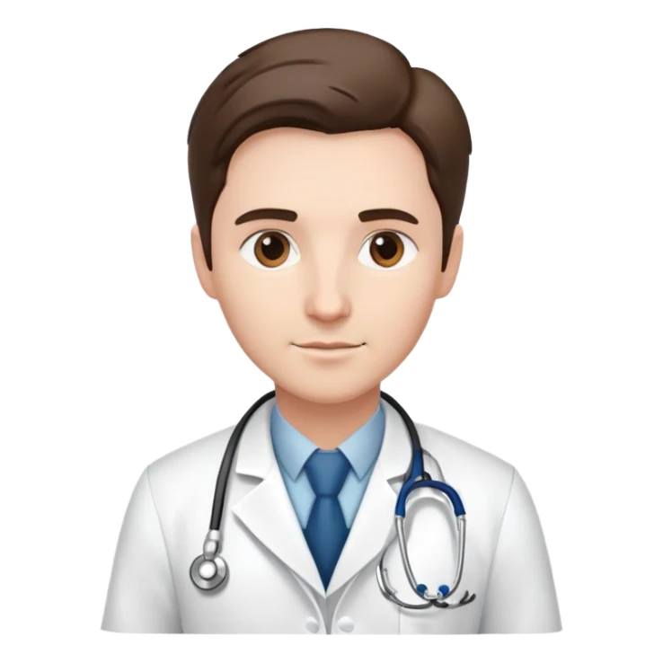 doctor with stethoscope sticker