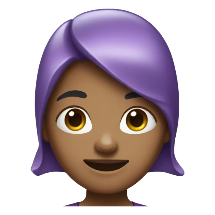 Purple shark female sticker