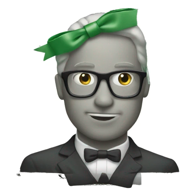 money with bow sticker