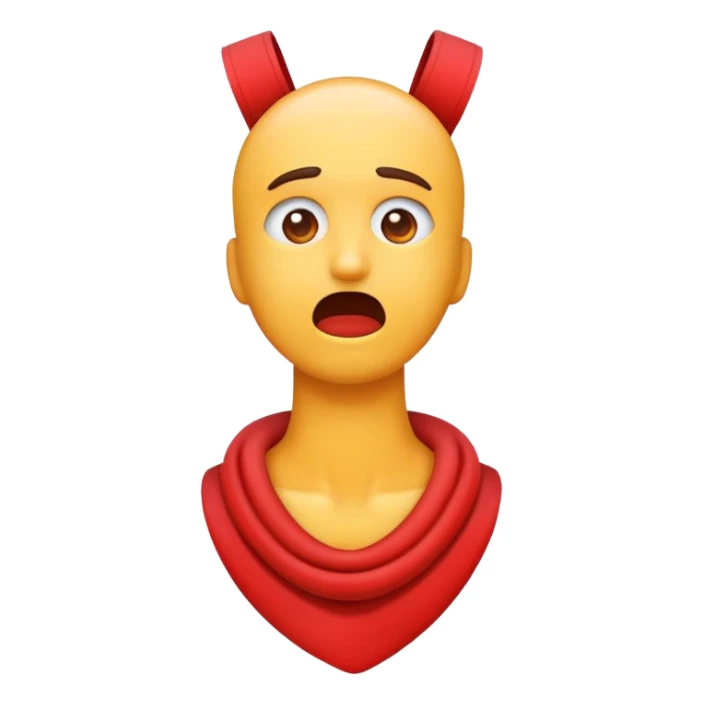 emoji strangling neck sticker