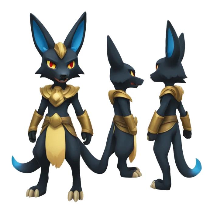 Lucario-Anubis full body sticker