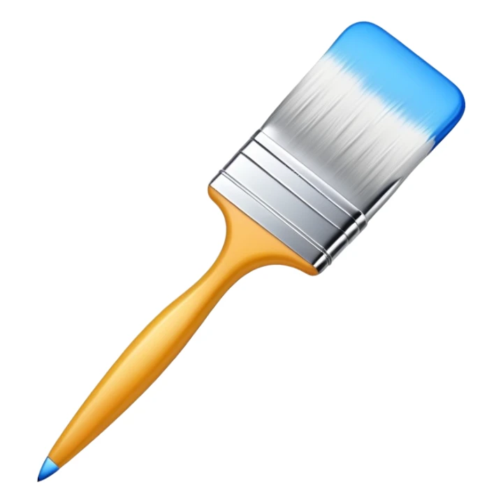 digital paintbrush hovering above a smooth vector curve sticker