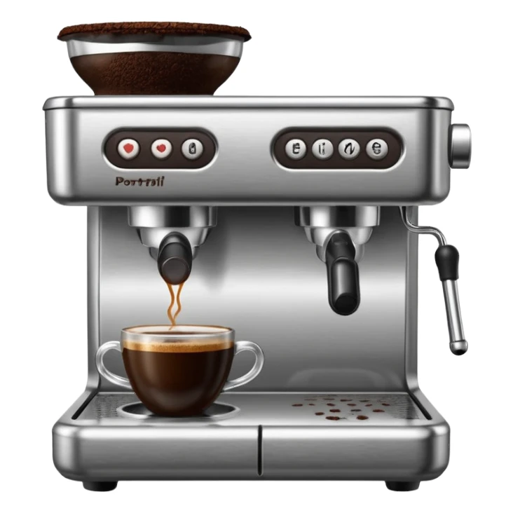 Coffee portafilter sticker