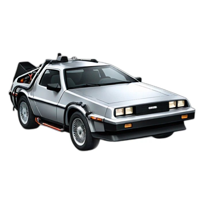back to the future car sticker