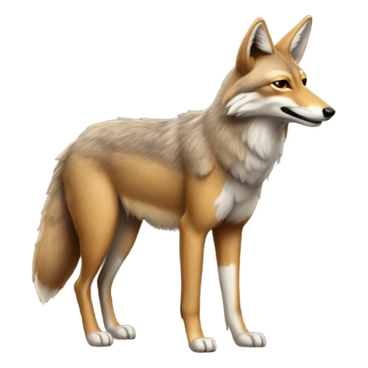 Real coyote sticker