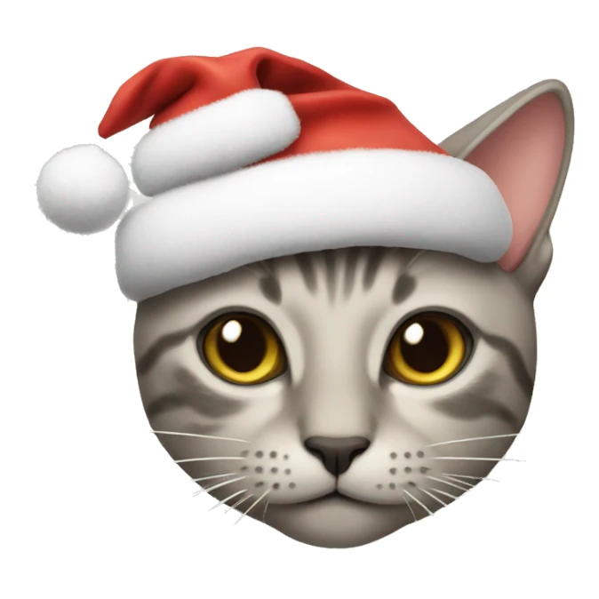 Christmas cat sticker