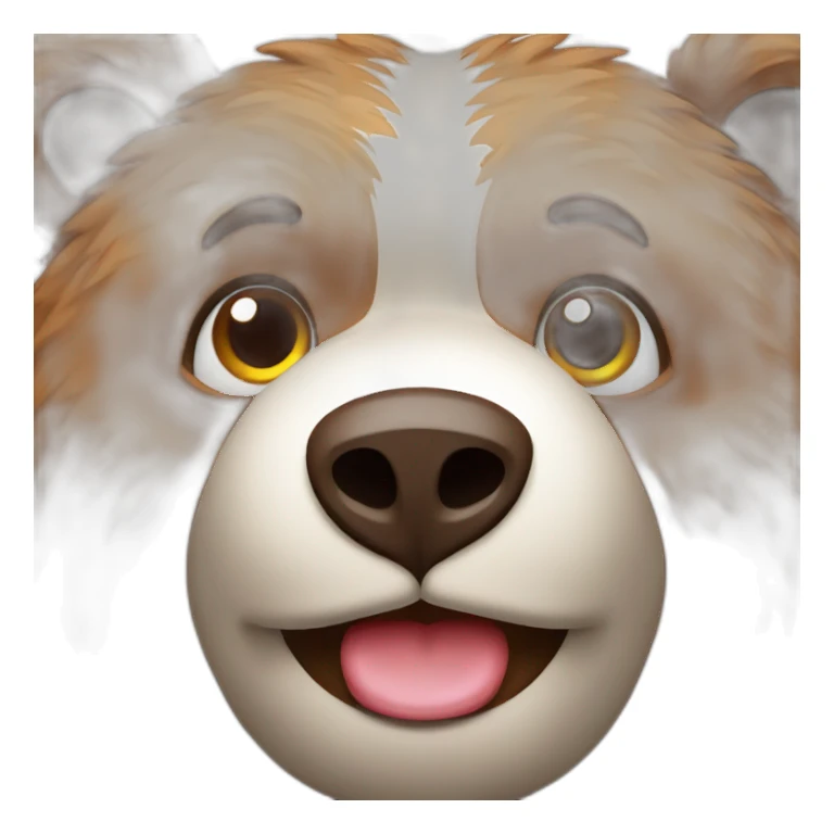 brown bear with gat sticker