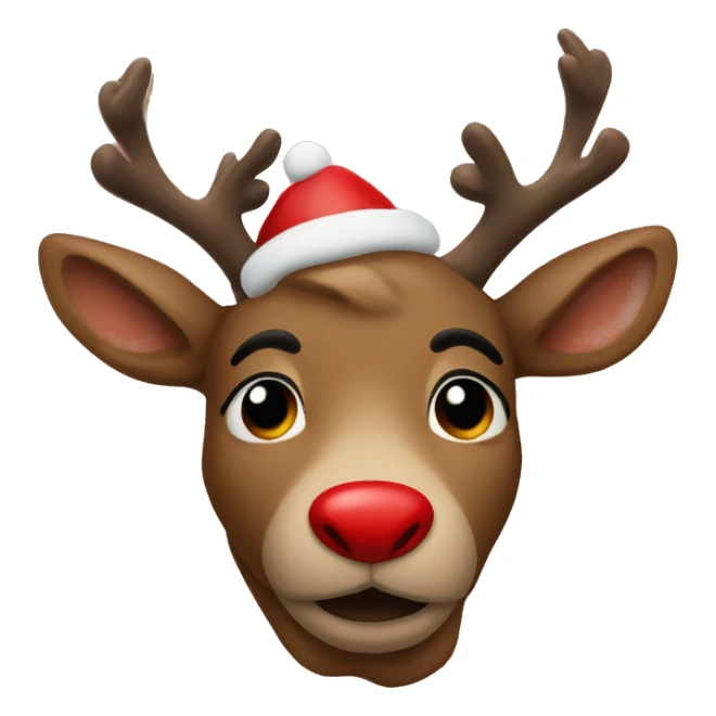 Red Nosed Reindeer sticker