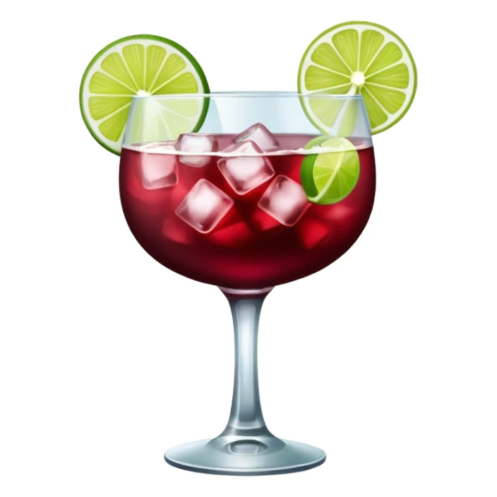 burgundy coloured cocktail sticker