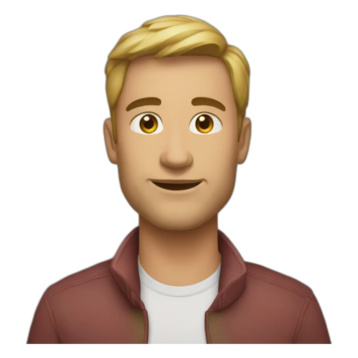 пожилой мужчина с миской салата sticker