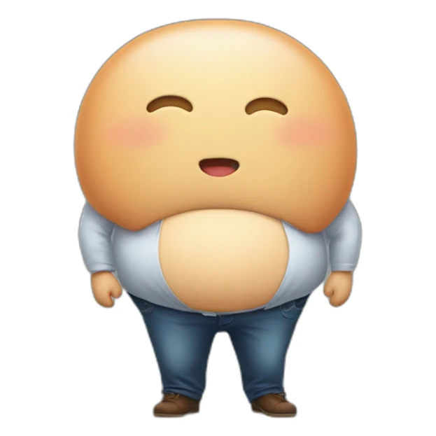 Big stomach sticker