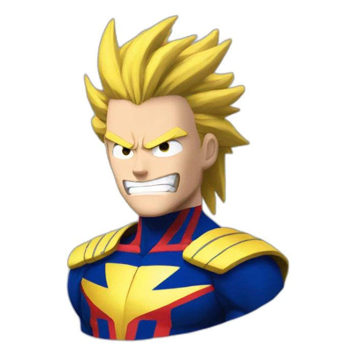 All might hero motivated sticker