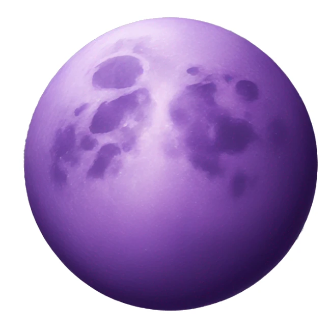 purple  moon sticker