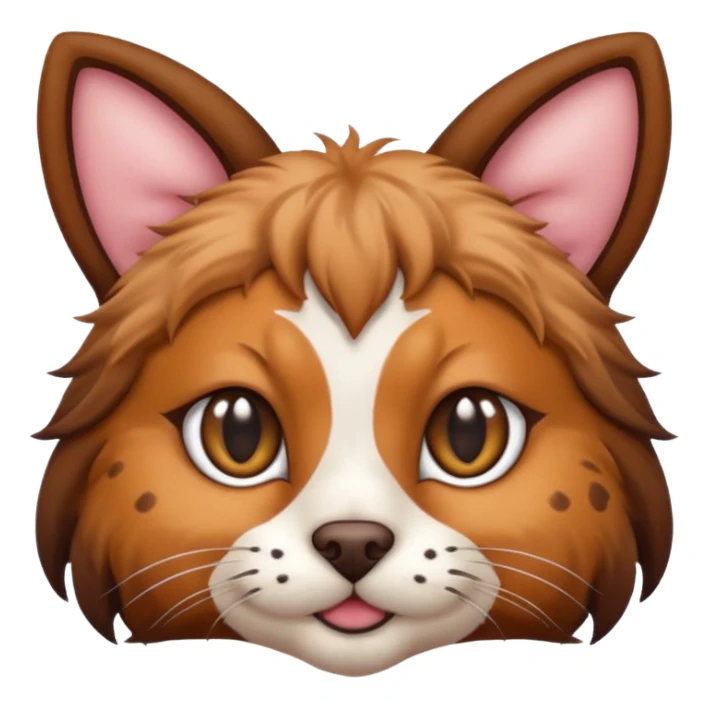 Half cat half dog sticker