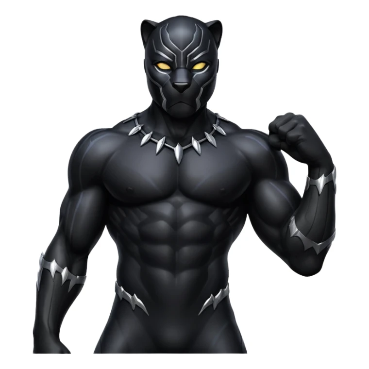 With its original colour Black panther  sticker