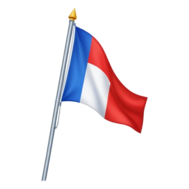 une emoticone avec un drapeau pour dire win sticker