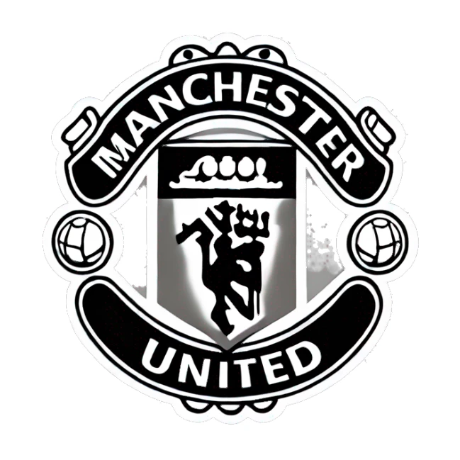 Manchester United logo sticker
