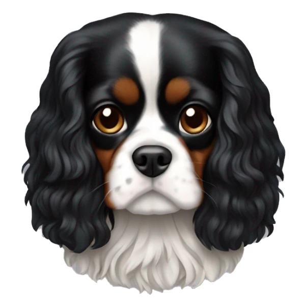 Black-king-charles-cavalier sticker