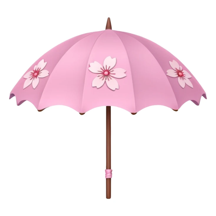 A cute Sakura parasol  sticker