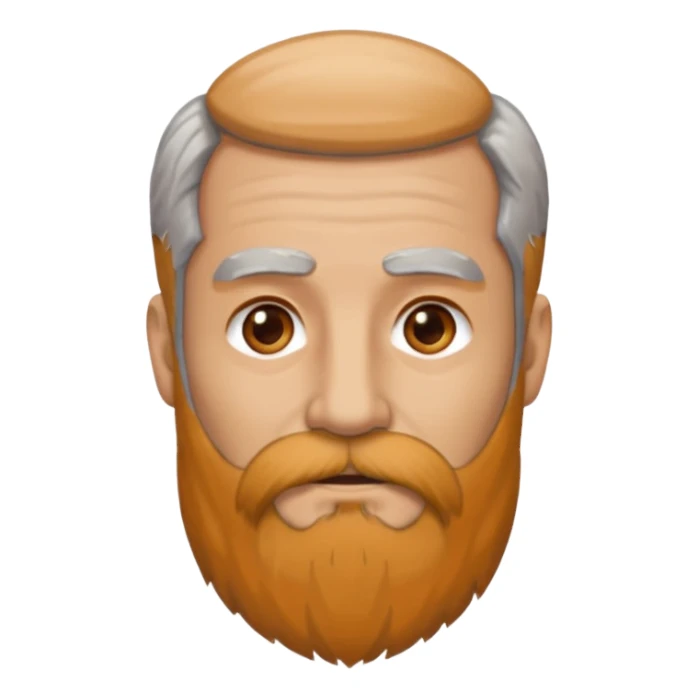 Moor with long beard sticker