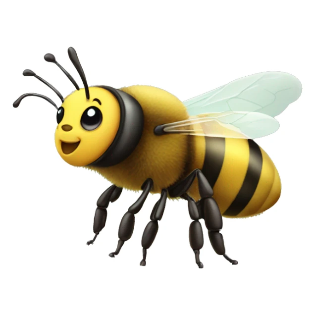 Cute bee sticker