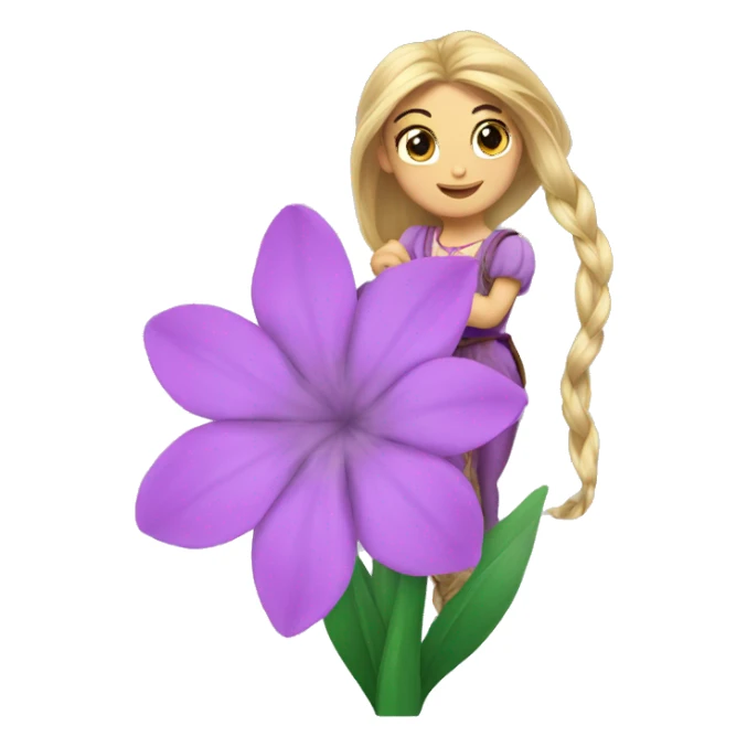 Rapunzel flower sticker