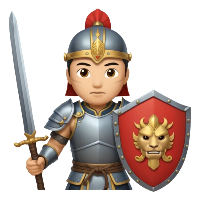 ancient chinese with shield sticker