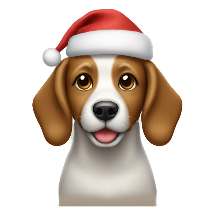 Christmas dog sticker