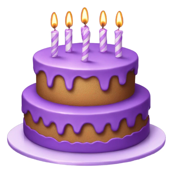 Purple birthday cake  sticker