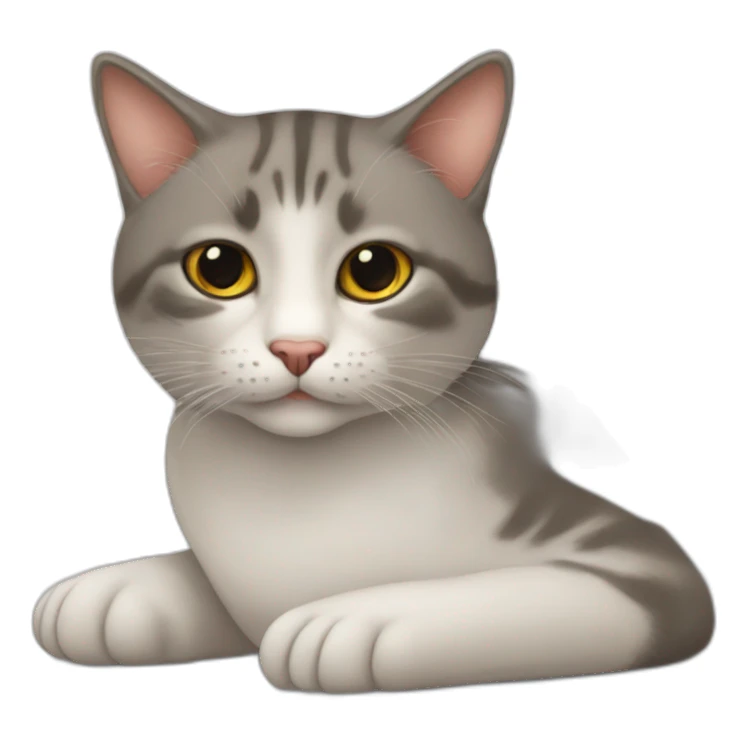 Uma foca com um gato sticker