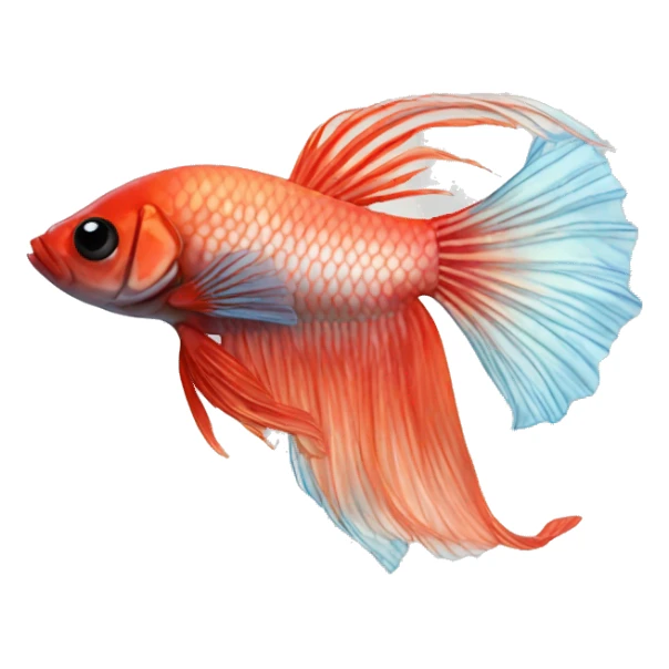 Betta eating shrimp sticker